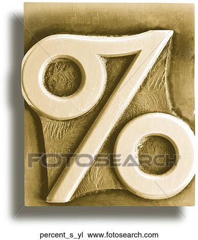 Stock Image - Yellow Metal Shadow Percent. Fotosearch