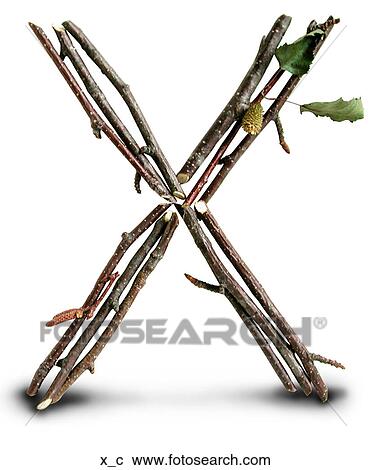 Stock Image - Stick Cast Shadow X. Fotosearch