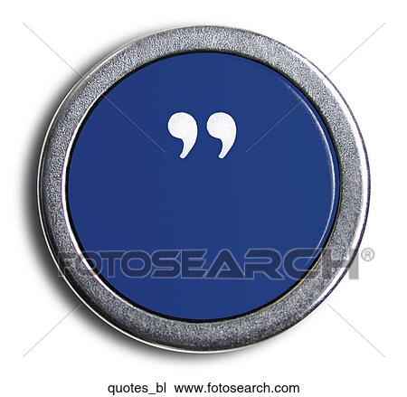 Stock Image - Typewriter Blue Quotes. Fotosearch