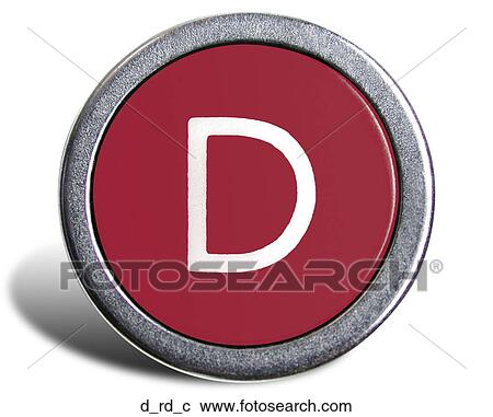Stock Image - Typewriter Cast Red D. Fotosearch