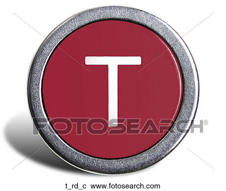 Typewriter Cast Red T View Large Photo Image Stock Image - Typewriter Cast Red T. Fotosearch