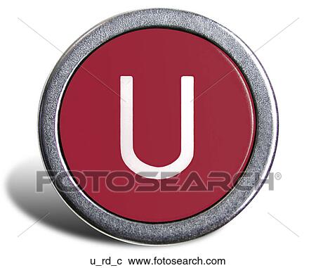 Typewriter Cast Red U View Large Photo Image Stock Image - Typewriter Cast Red U. Fotosearch
