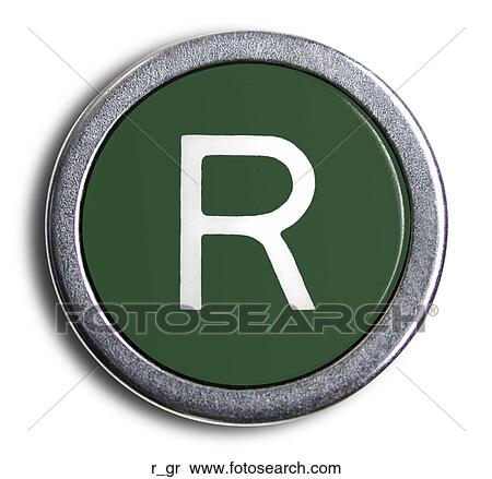 Typewriter Green R View Large Photo Image Stock Photography - Typewriter Green R. Fotosearch