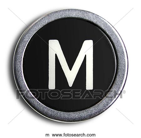 Typewriter M View Large Photo Image Picture - Typewriter M. Fotosearch