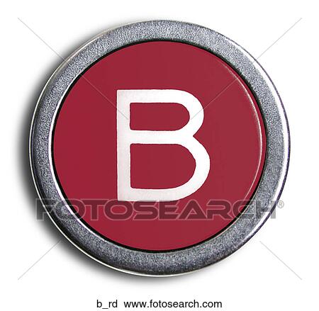 Stock Image - Typewriter Red B. Fotosearch