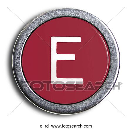 Stock Image - Typewriter Red E. Fotosearch