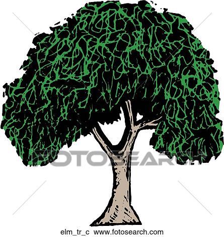 ﾆﾚ 木 クリップアート 切り張り イラスト 絵画 集 Elm Tr C Fotosearch