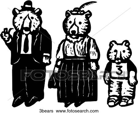 Clip Art - 3 Bears. Fotosearch
