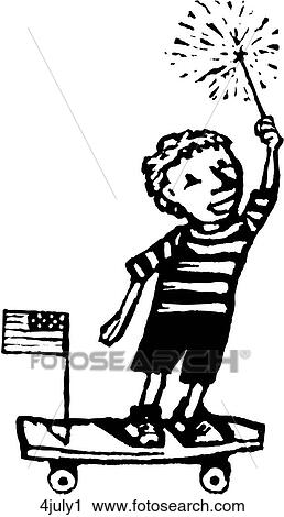 4th of July 1 View Large Clip Art Graphic Clipart - 4th of July 1. Fotosearch
