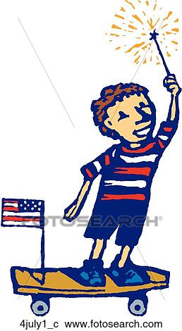 Clipart - 4th of July 1. Fotosearch