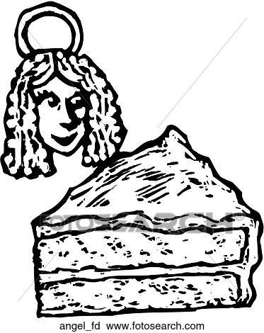 Clipart - Angel Food Cake. Fotosearch