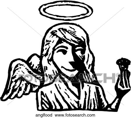 Angel Food View Large Clip Art Graphic Clipart - Angel Food . Fotosearch
