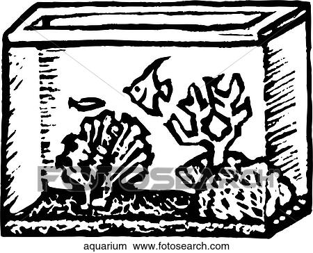 Aquarium View Large Clip Art Graphic Clipart - Aquarium. Fotosearch