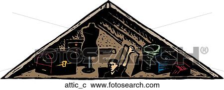 Clipart - Attic. Fotosearch