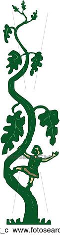 Clipart - Bean Stalk. Fotosearch