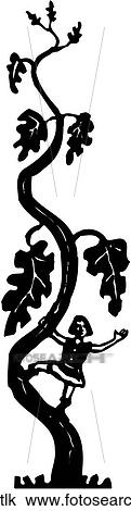 Clipart - Bean Stalk. Fotosearch