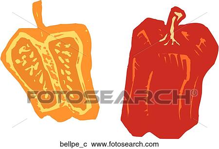 Clipart - Bell Pepper. Fotosearch
