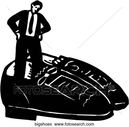 Big Shoes View Large Clip Art Graphic Clip Art - Big Shoes. Fotosearch