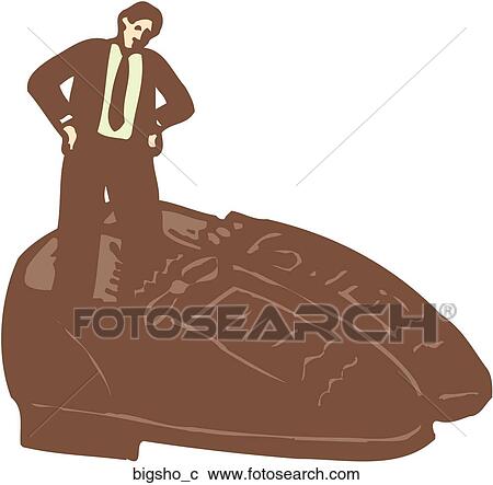 Clipart - Big Shoes. Fotosearch