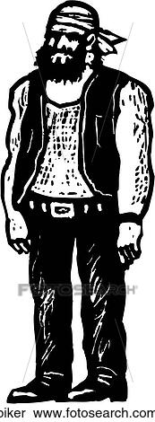 Clipart - Biker. Fotosearch