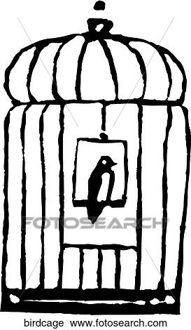 Birdcage View Large Clip Art Graphic Clipart - Birdcage. Fotosearch