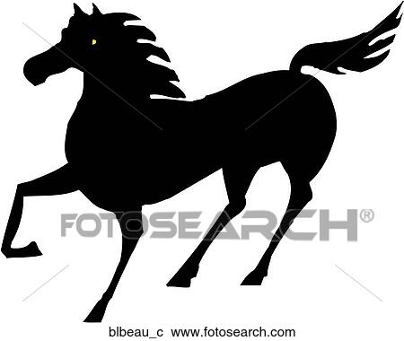 Clipart - Black Beauty. Fotosearch