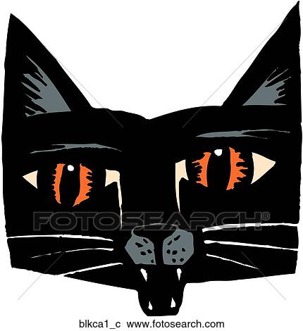 Black Cat 1 View Large Clip Art Graphic Clipart - Black Cat 1. Fotosearch