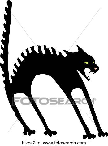 Black Cat 2 View Large Clip Art Graphic Clipart - Black Cat 2. Fotosearch