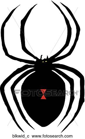 Clipart - Black Widow. Fotosearch