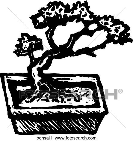 Clipart - Bonsai 1. Fotosearch