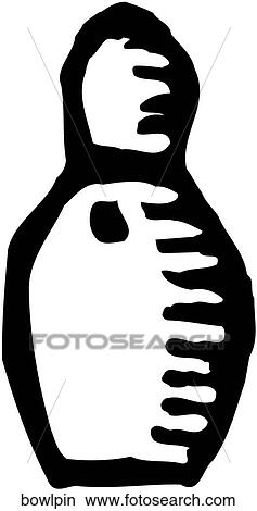 Clipart - Bowling Pin. Fotosearch