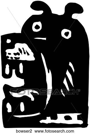 Bowser View Large Clip Art Graphic Clipart - Bowser. Fotosearch