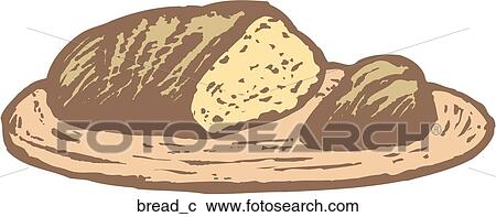 Bread View Large Clip Art Graphic Clipart - Bread. Fotosearch
