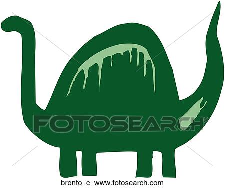 Brontosaurus View Large Clip Art Graphic Clipart - Brontosaurus. Fotosearch