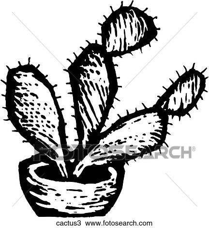 Clipart - Cactus 3. Fotosearch