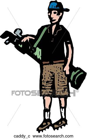 Clipart - Caddie. Fotosearch