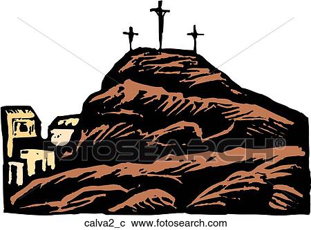 Calvary 2 View Large Clip Art Graphic Clipart - Calvary 2. Fotosearch