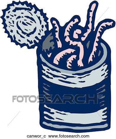 Can of Worms View Large Clip Art Graphic Clipart - Can of Worms. Fotosearch