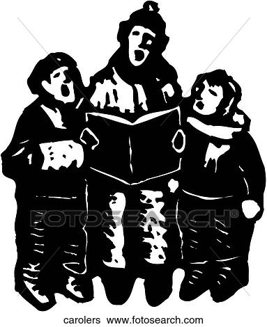 Clip Art - Carolers. Fotosearch
