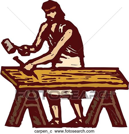 Carpenter View Large Clip Art Graphic Clipart - Carpenter. Fotosearch