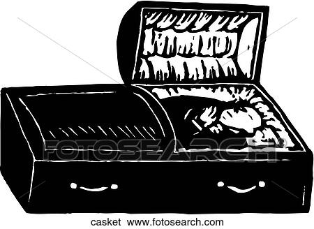 Casket View Large Clip Art Graphic Clip Art - Casket. Fotosearch