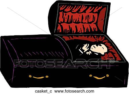 Casket View Large Clip Art Graphic Clipart - Casket. Fotosearch