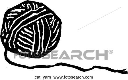 Cat Yarn View Large Clip Art Graphic Clipart - Cat Yarn. Fotosearch