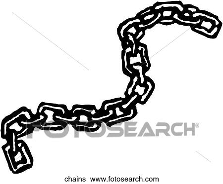 Clip Art of Chains chains - Search Clipart, Illustration Posters
