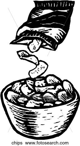 Chips View Large Clip Art Graphic Clip Art - Chips. Fotosearch