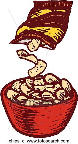 Chips View Large Clip Art Graphic Clipart - Chips. Fotosearch