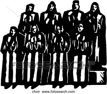 Choir View Large Clip Art Graphic Clipart - Choir. Fotosearch