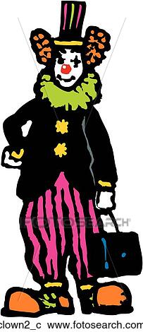 Clown View Large Clip Art Graphic Clipart - Clown. Fotosearch