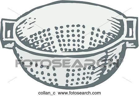 Clipart - Colander. Fotosearch