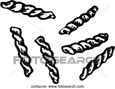 Corkscrew Pasta View Large Clip Art Graphic Clip Art - Corkscrew Pasta. Fotosearch